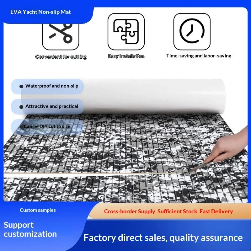 Eva Camouflage Yacht Waterproof Deck Anti-slip Mat Wear-resistant Anti-uv Rv Bathroom Eva Fishing Boat Floor M