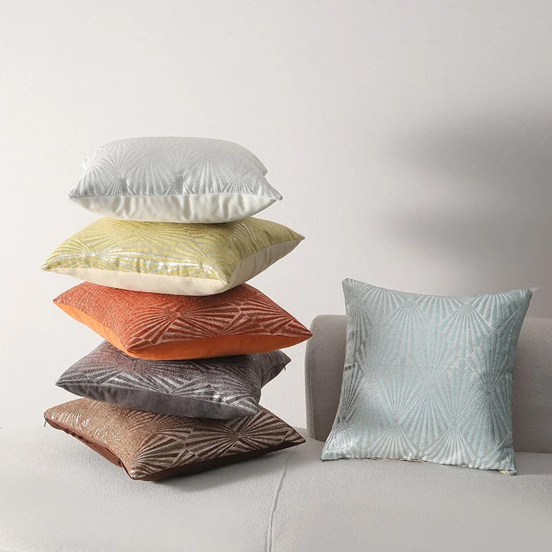 Fan-Shaped Floral Pillowcase – Modern Minimalist Home Décor