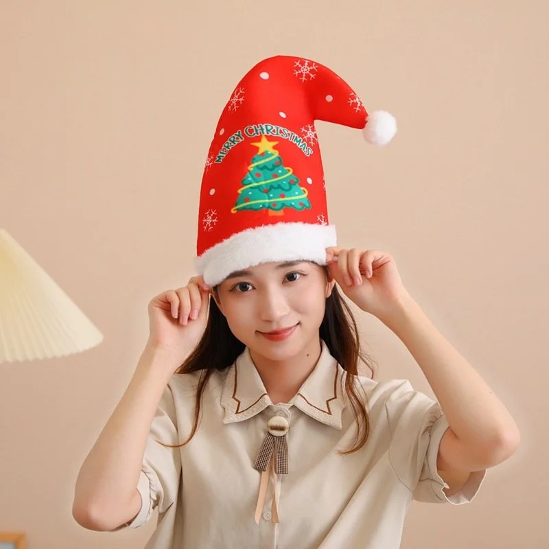 Festive Conical Christmas Hat for Women