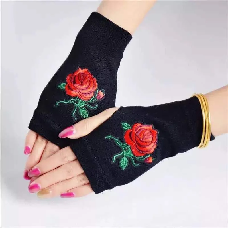 Fingerless Dance Gloves for Women - Cute Sailor Design