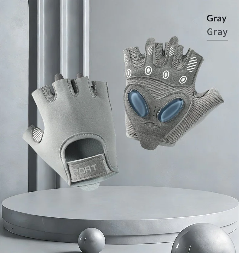 Fitness Gloves for Men & Women - Anti-Wear Fingerless Cycling Gloves