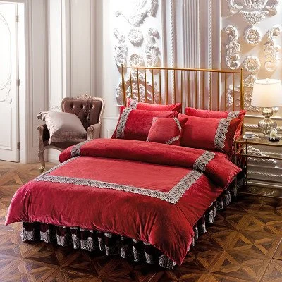 Four-piece Thick Crystal Velvet