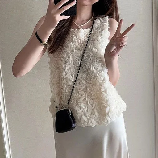 French Lace Tank Top for Women