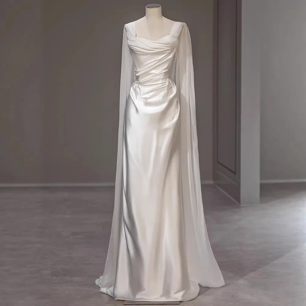 French-style New Satin Strapless Wedding Dress
