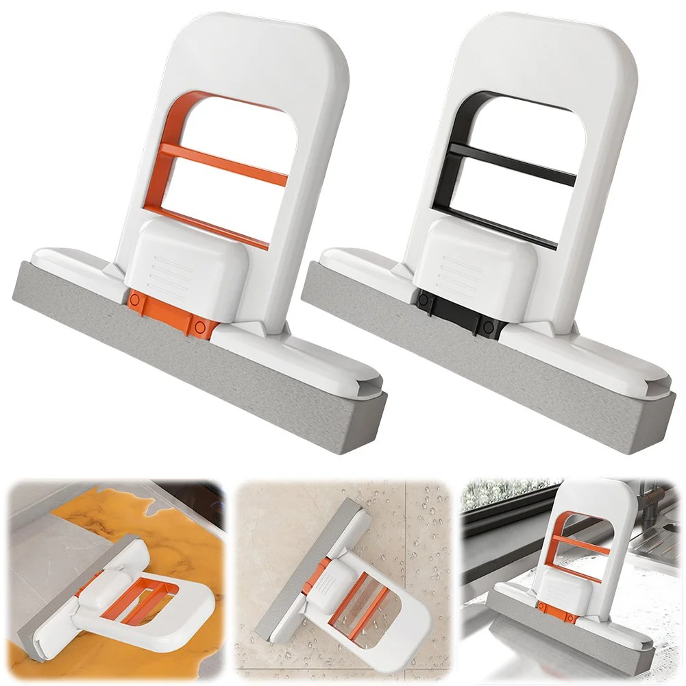 Handheld Mini Foldable Desktop Mop Small Cotton Mops Sponge Cleaning Tool for Bathroom Kitchen Desktop Glass L