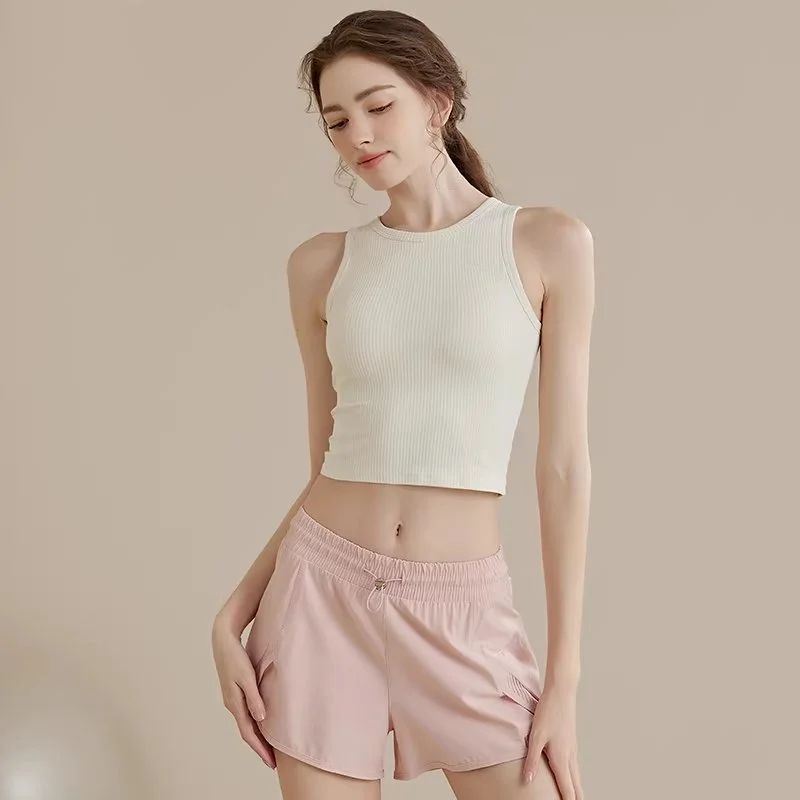 High-Impact Yoga Tank Top for Women - Built-in Bra Pads for Comfort