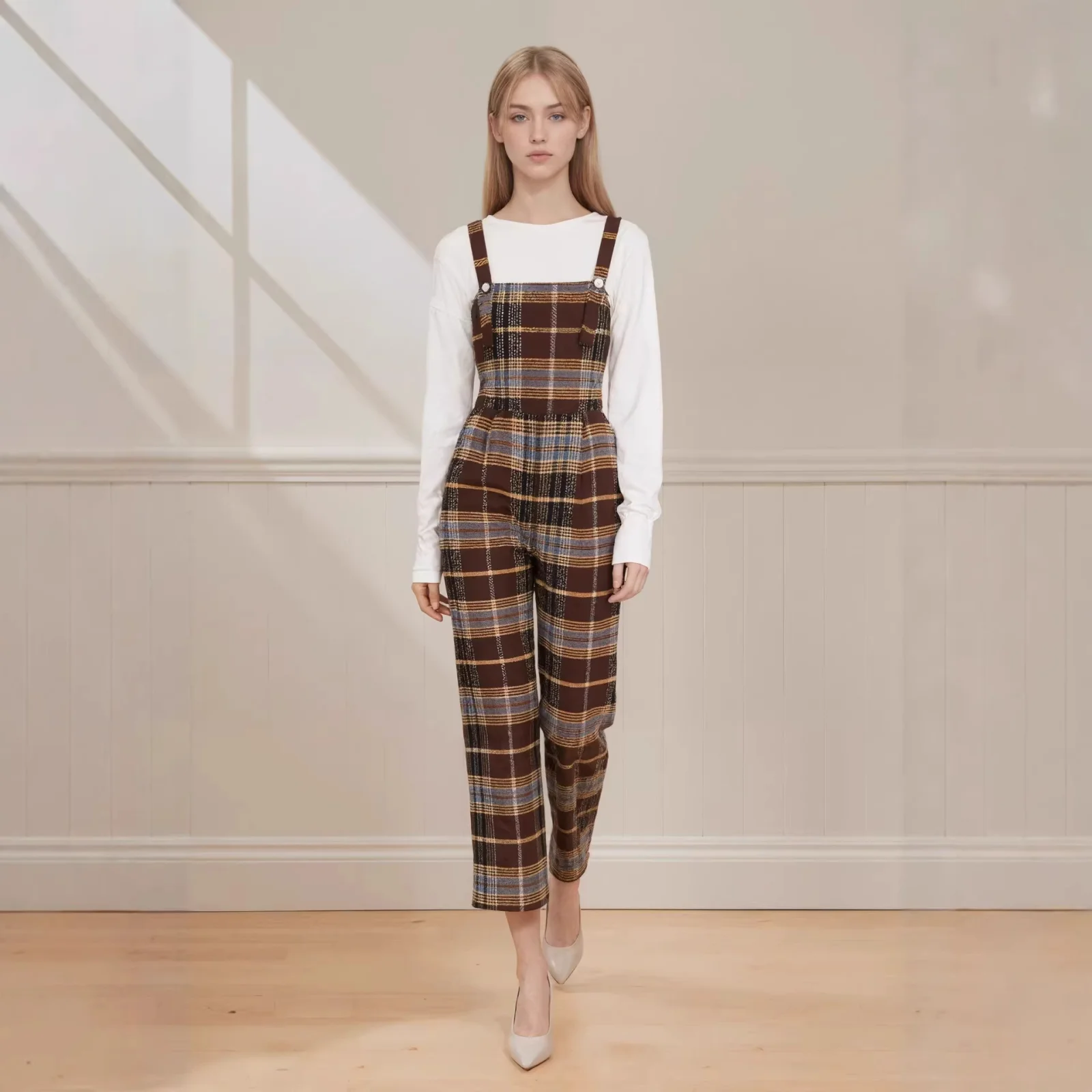 High-waisted Loose-fitting Wide-leg Pants