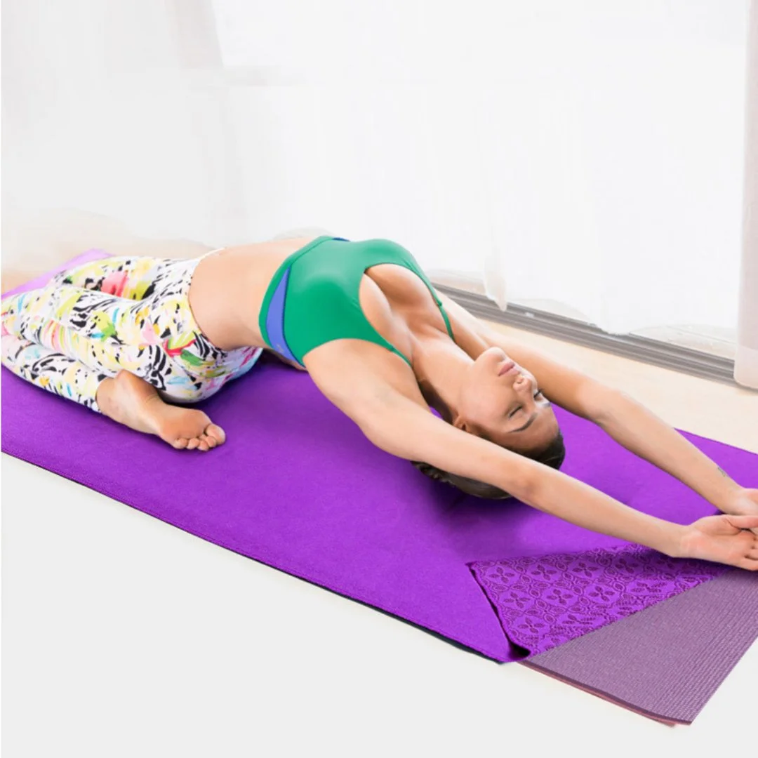 Home Anti Slip Particle Sweat Absorbing Yoga Towel