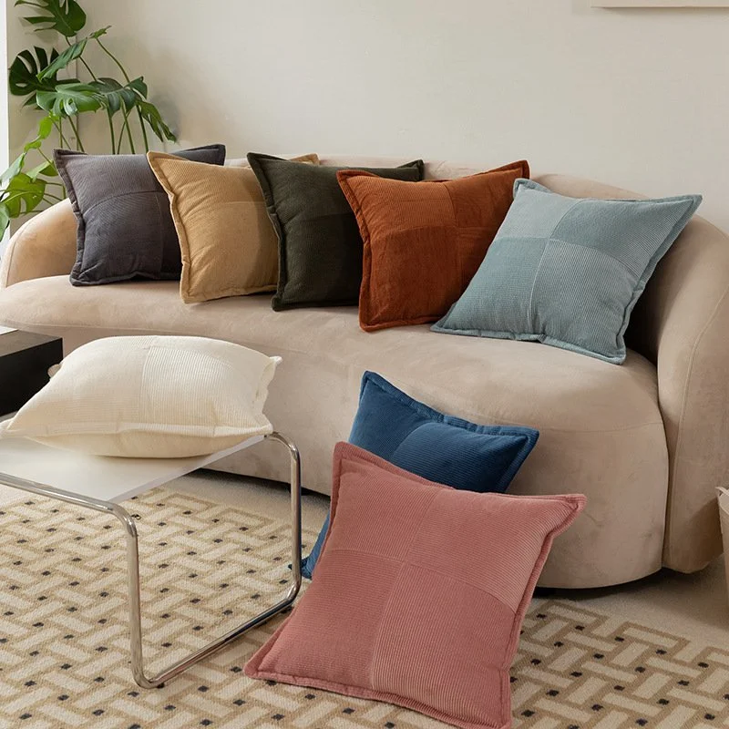 Hotel Homestay Corduroy Fly Edge Pillow Cover