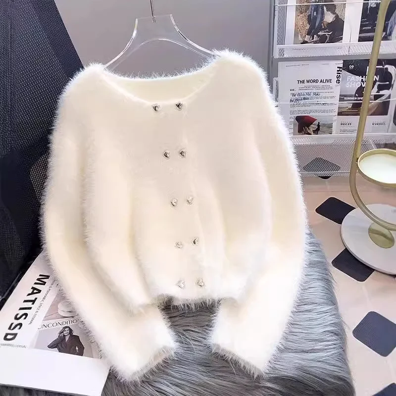 Knitted Cardigan Sweater Coat for Women