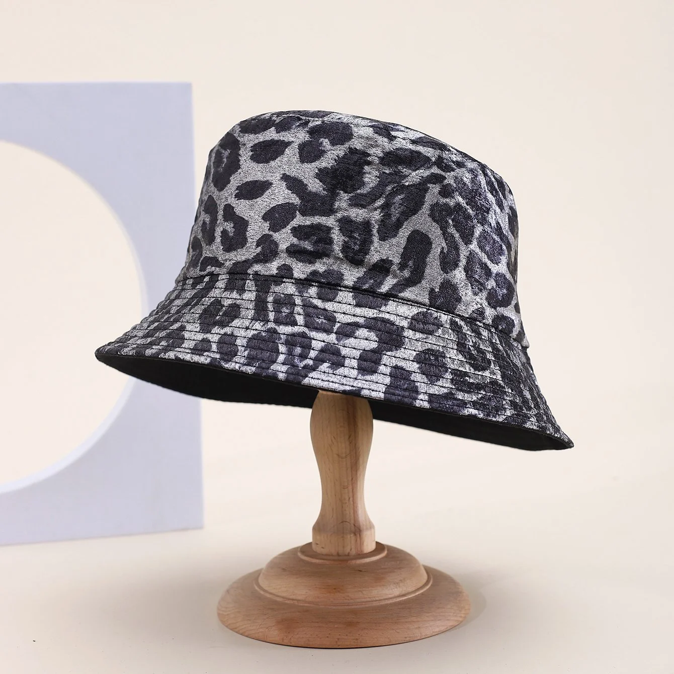 Leopard Print Wide-brimmed Fashion Hat for Women
