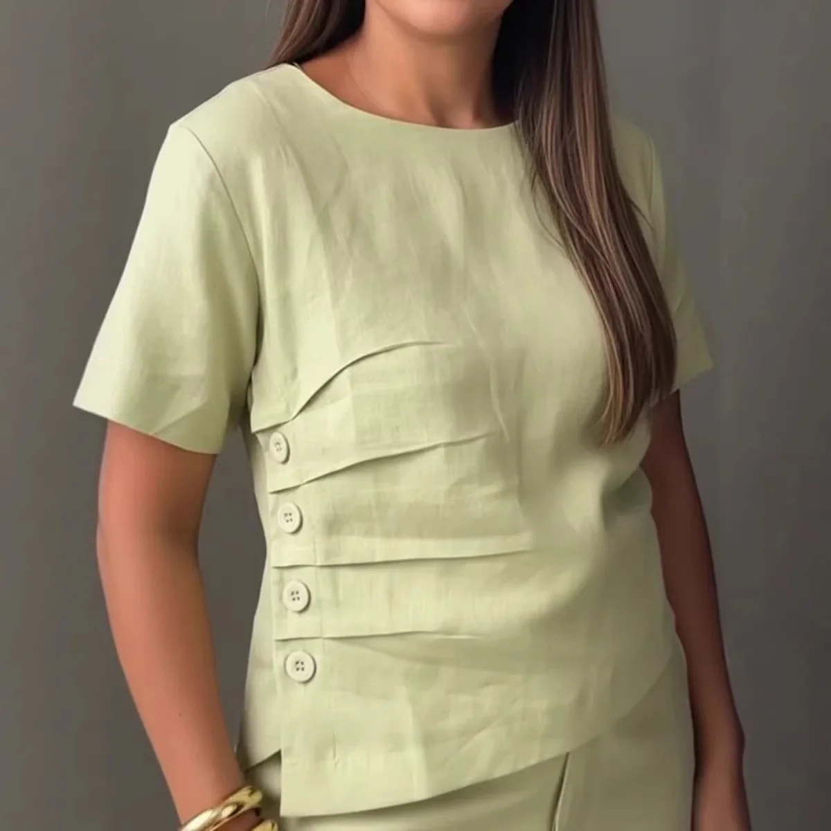 Lightweight Cotton‑Linen Button‑Down Shirt – Versatile & Breezy