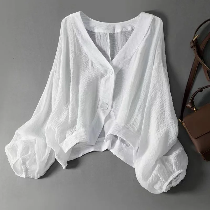 Loose-fitting Lightweight Thin Short Coat