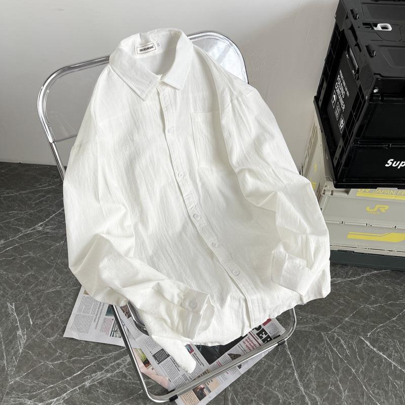 Men's Hong Kong Style Trendy Loose Casual Shirt