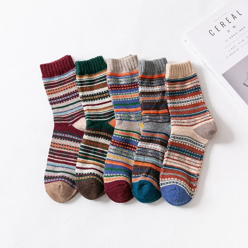 Men's Winter Wool Socks - Extra Thick, Breathable, & Warm