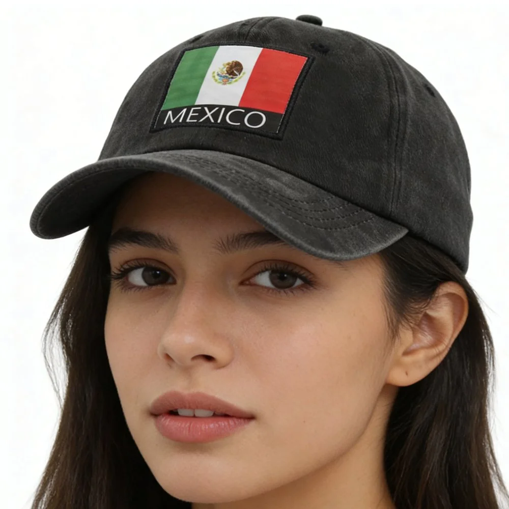 Mexico Flag Baseball Cap for Men & Women - Patriotic Gift Idea