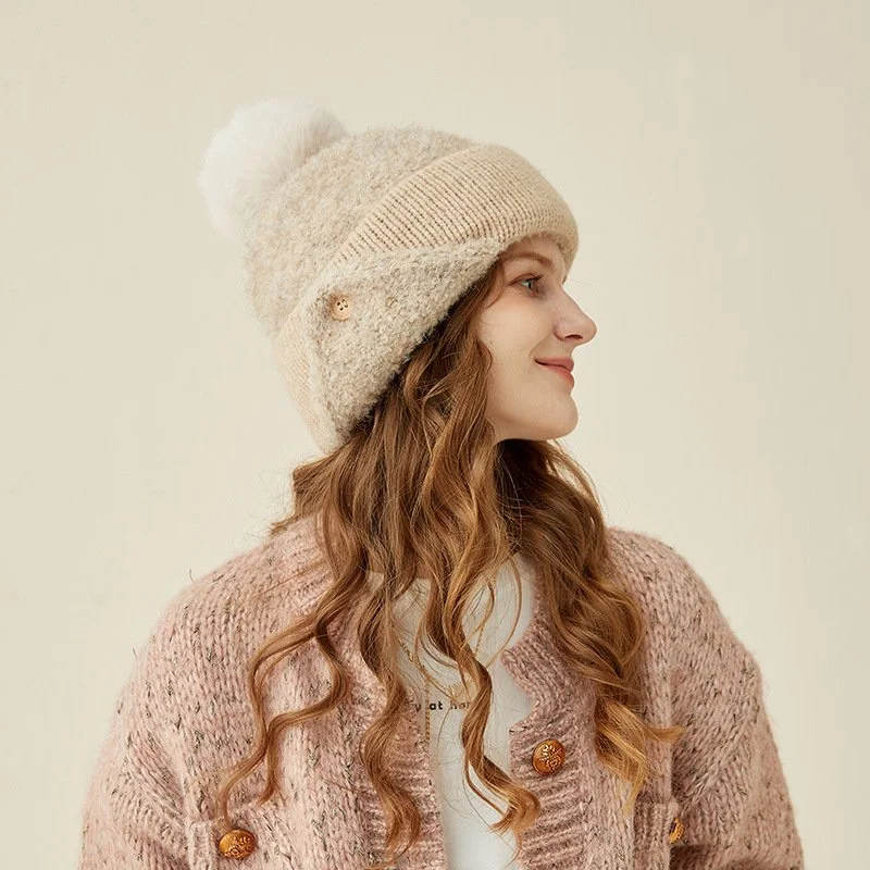 Mint Green Acrylic Warm Ear Pullover