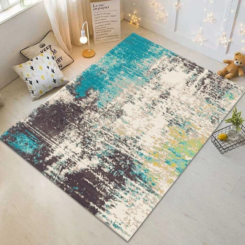 Modern Minimalist Living Room Area Rug
