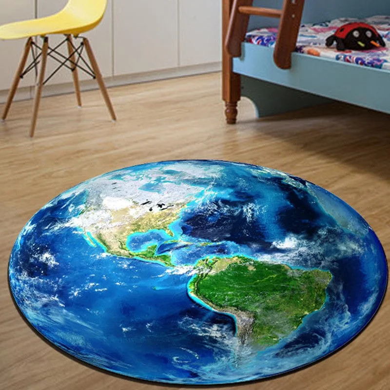 Modern Round Diatomaceous Earth Floor Mat - Absorbent Entryway Rug