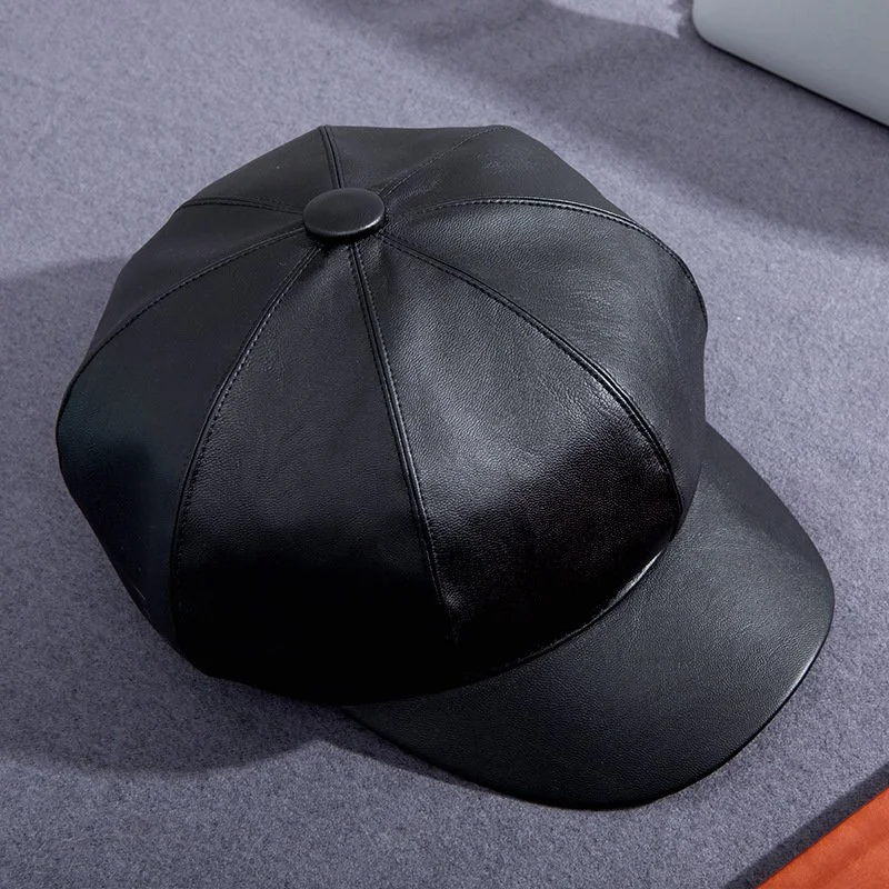 Octagonal Pumpkin Hat - Winter Warmth in Stylish Design