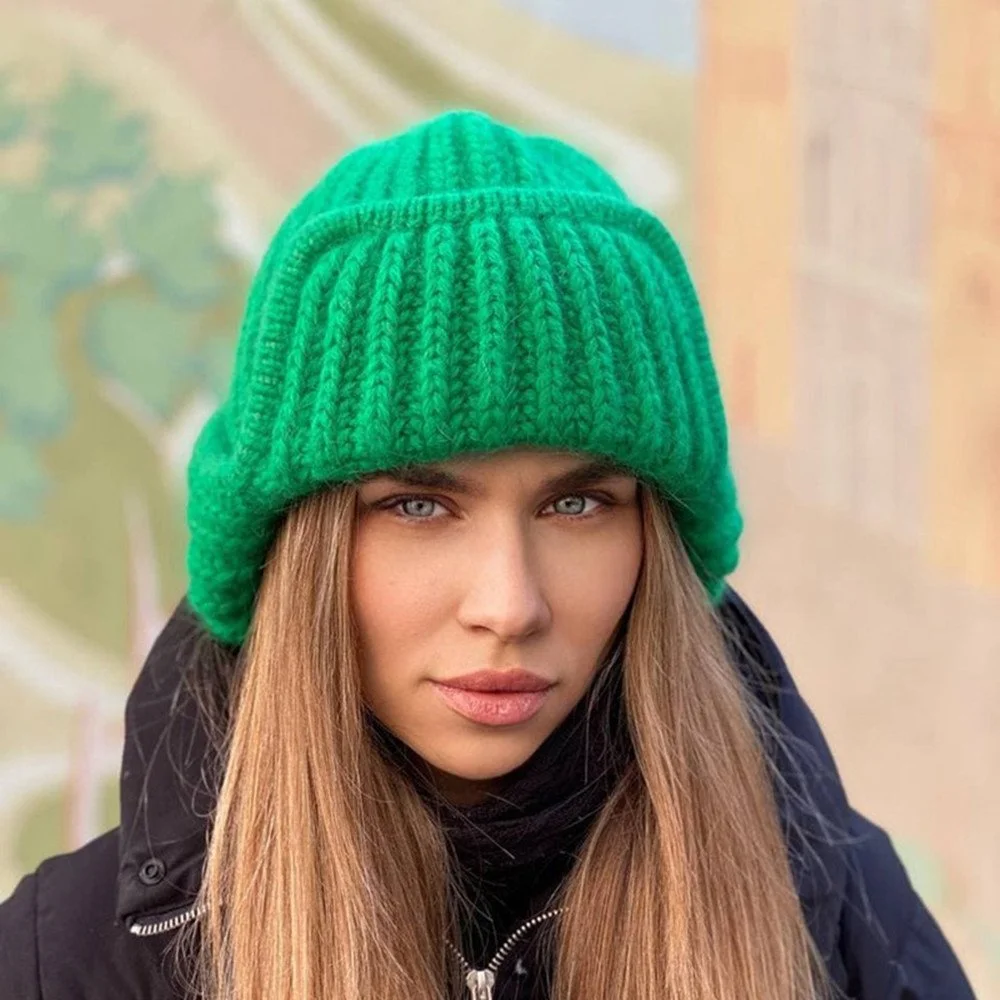 Personalized Knitted Beanie with Warm Cuff