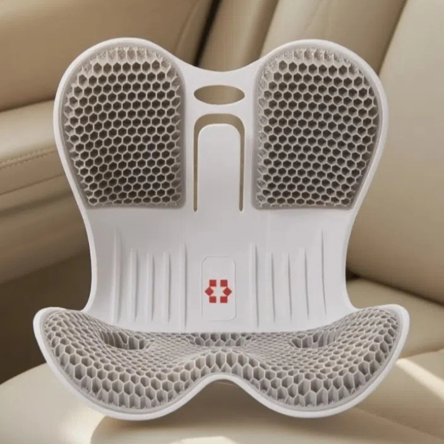 Portable Ergonomic Lumbar Support Cushion - Memory Foam Office Chair Pad