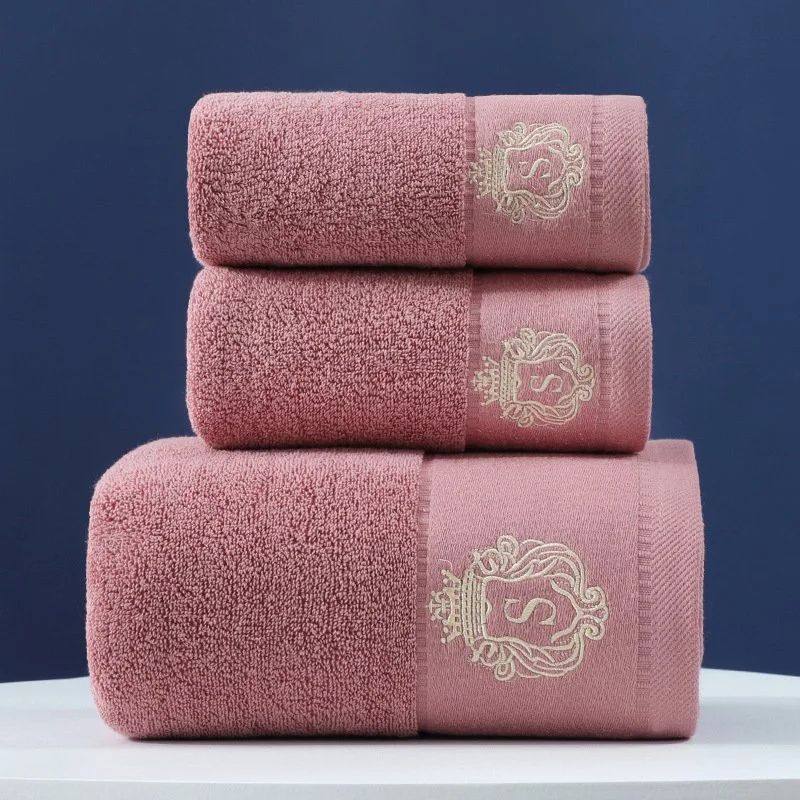 Pure Cotton Towels Three-piece with Hand Bath Towel Class