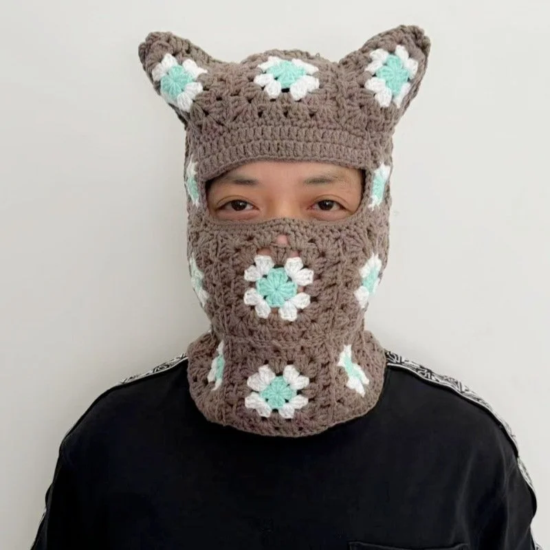 Retro Ear Protection Scarf with Integrated Hat