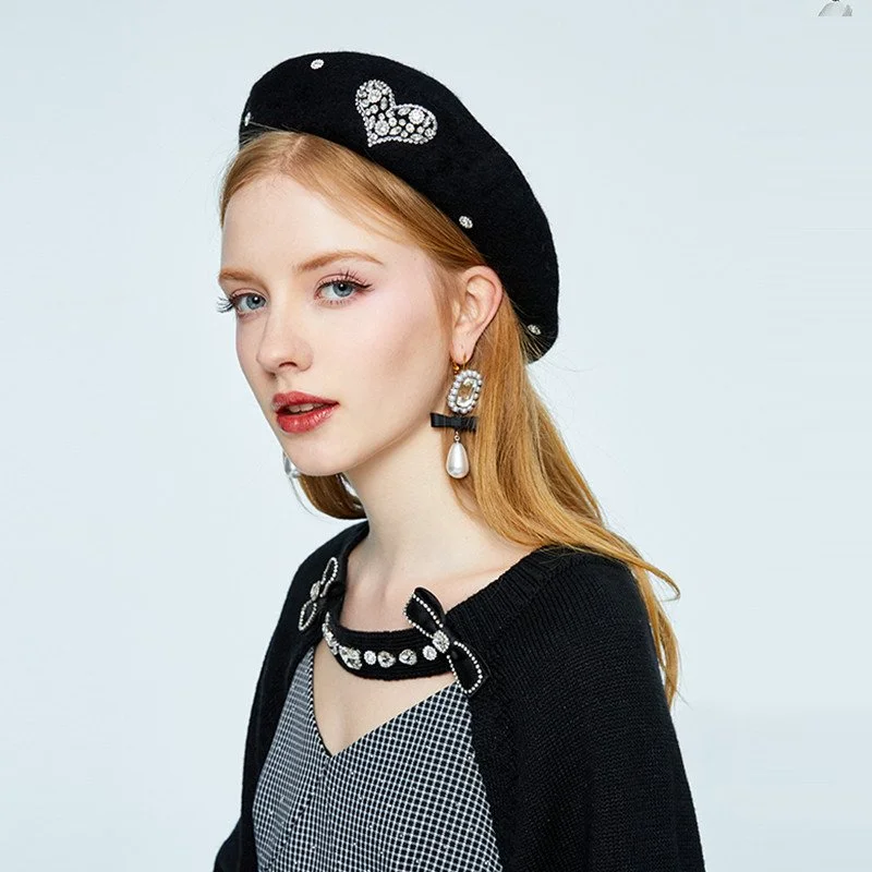 Rhinestone Beret