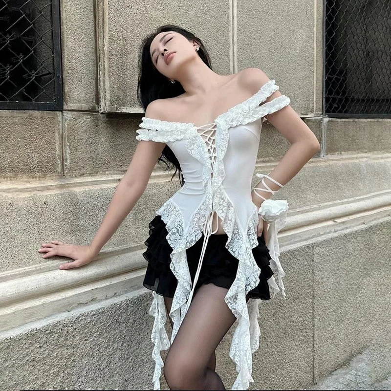 Sexy Midriff Cutout T-Shirt for Women