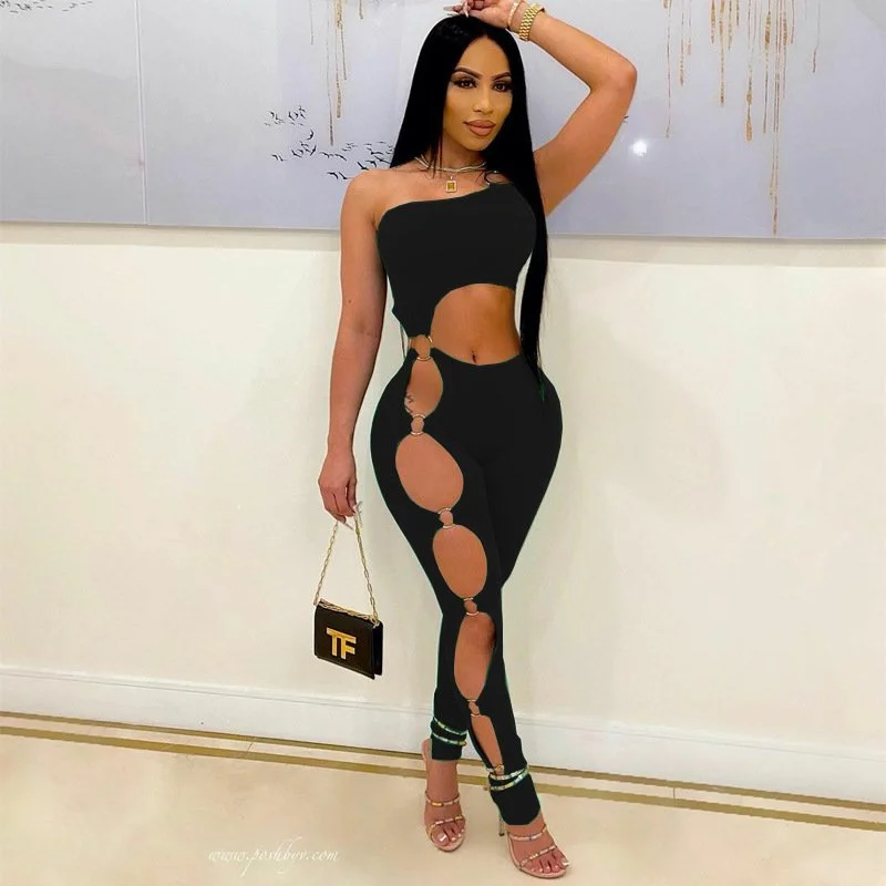 Sexy Ripped One-piece Suit for Women