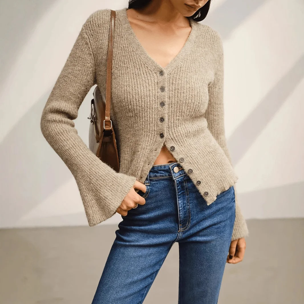 Slim-fit, Elegant, Classy, Casual, Versatile Long-sleeve Sweater