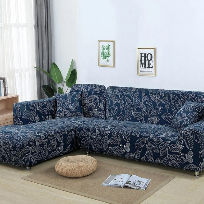 Sofa Cover Elastic Blue Sofa Covers for Living Room