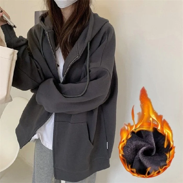 Soft Hooded Jacket for Women - Cozy Loose Fit