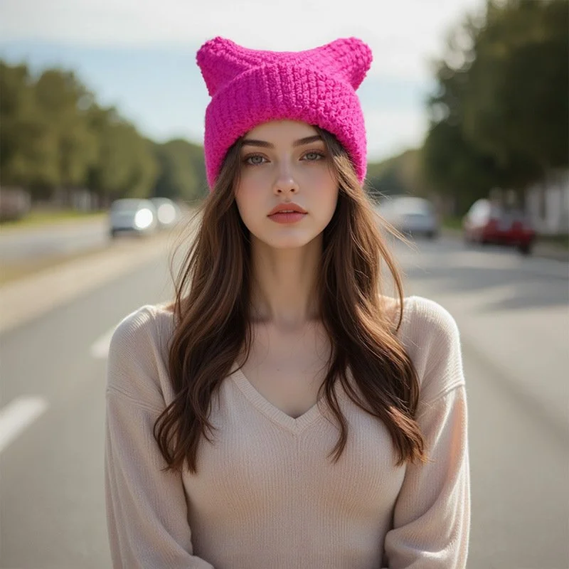 Soft Knit Beanie for Women, Breathable & Warm