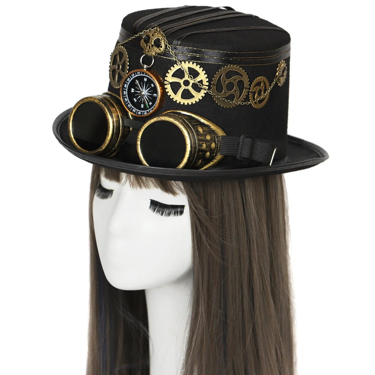 Steampunk Goggles Hat