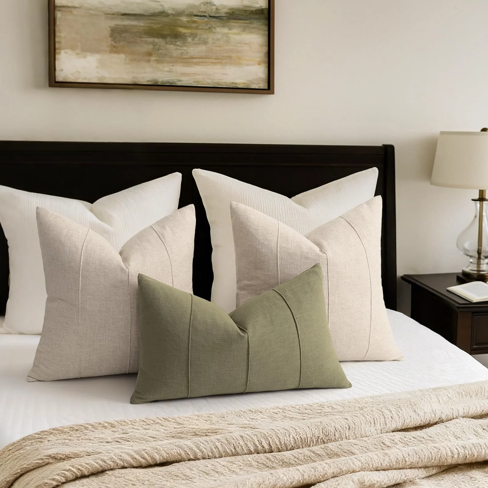 Striped Cotton-Linen Cushion Cover – Soft, Durable, Multiple Colors