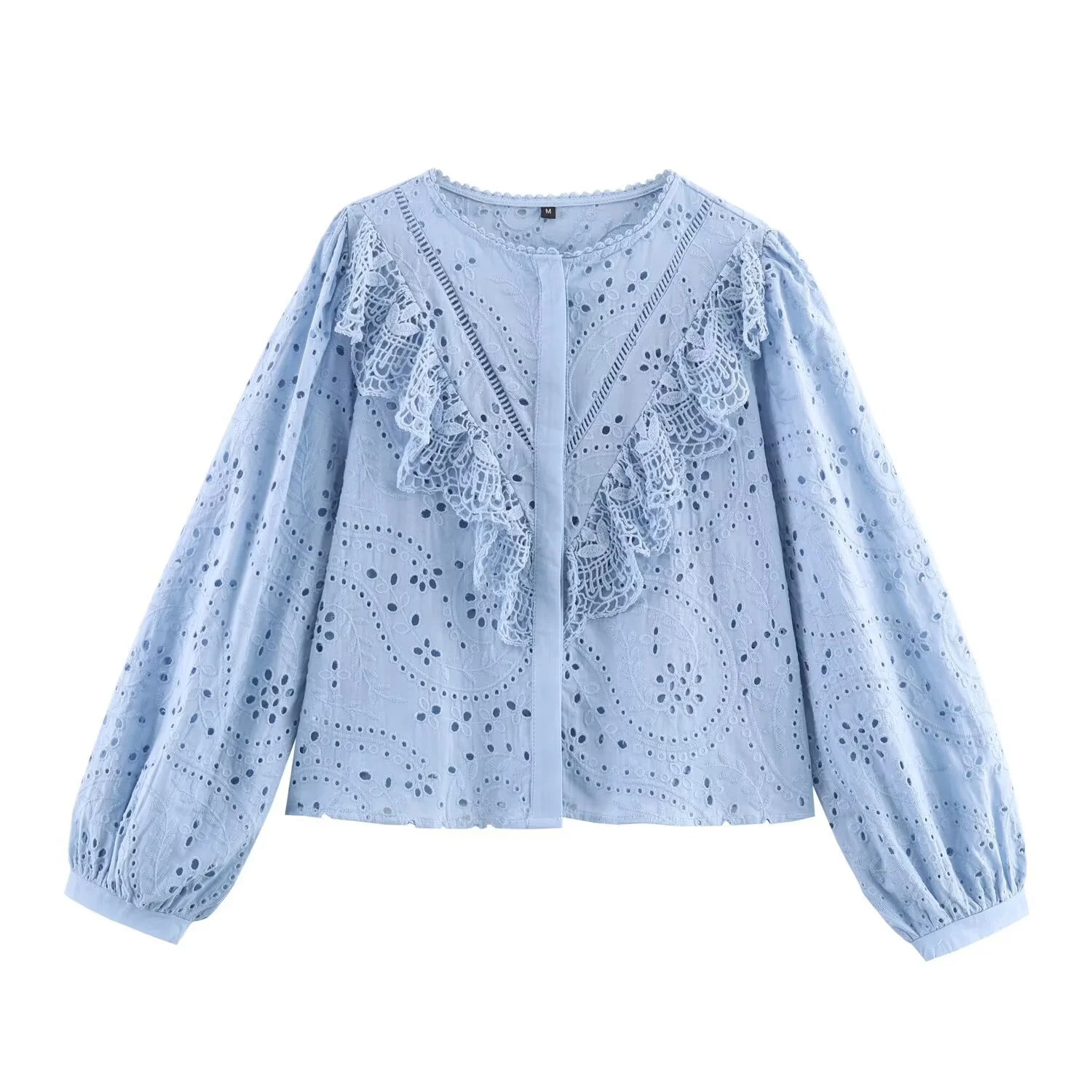 Summer Elegant Round-Neck Blouse for Women