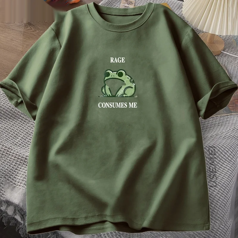 Summer Loose Short Sleeve T-Shirt – Unisex Round Neck Cotton Tee