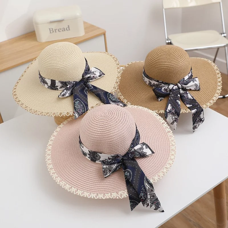 Summer Sun Protection Straw Hat for Women