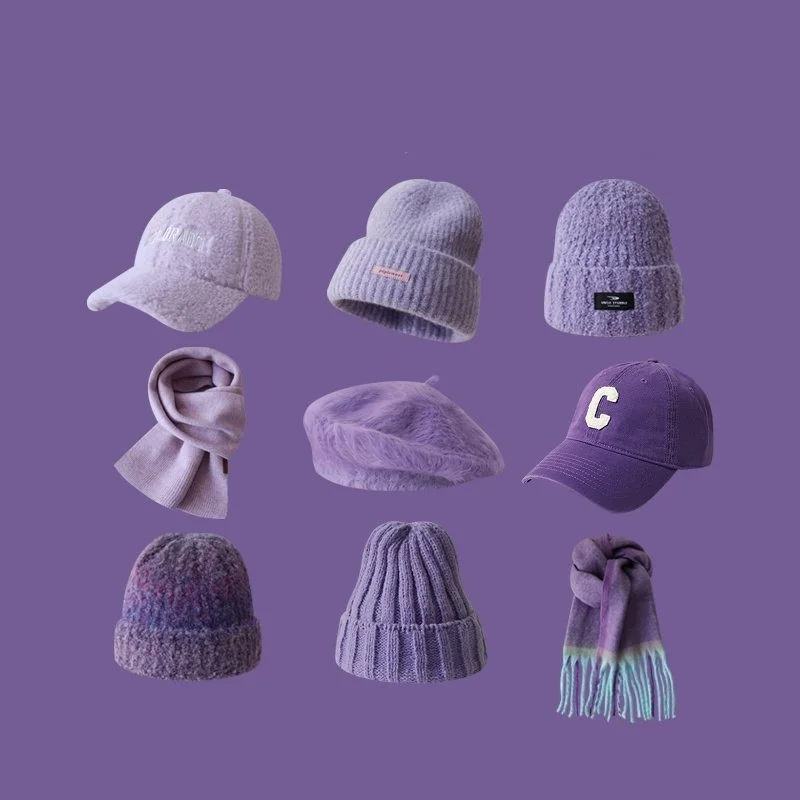 Taro Purple Beret Hat