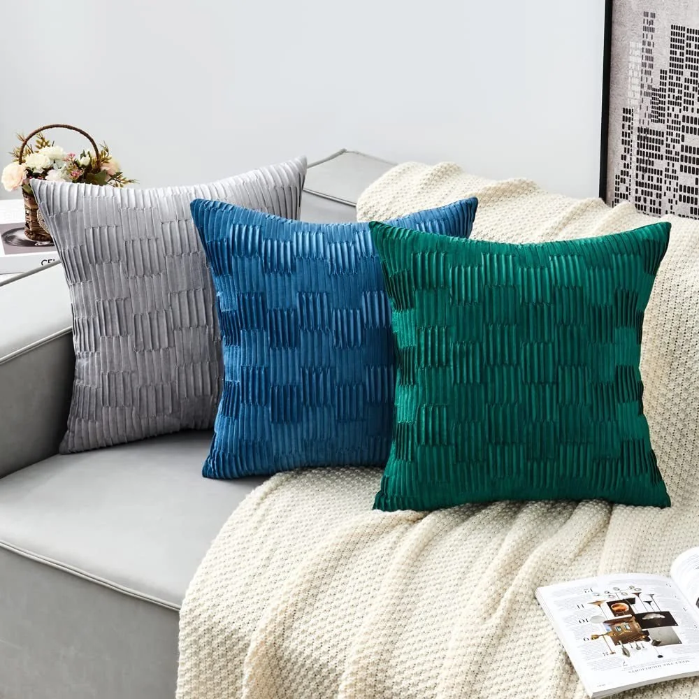 Velvet Pillow Cover Texture Soft and Comfortable Car and Sofa Living Room Bedroom