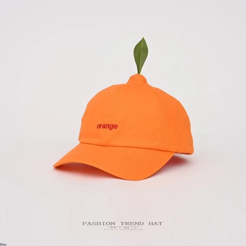 Vibrant Orange Baseball Cap for Women