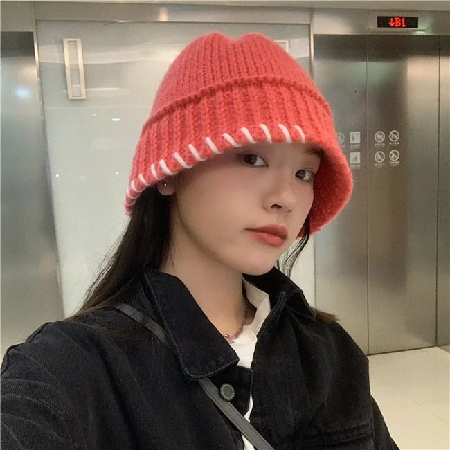 Vintage Chic Wool Bucket Hat for Women