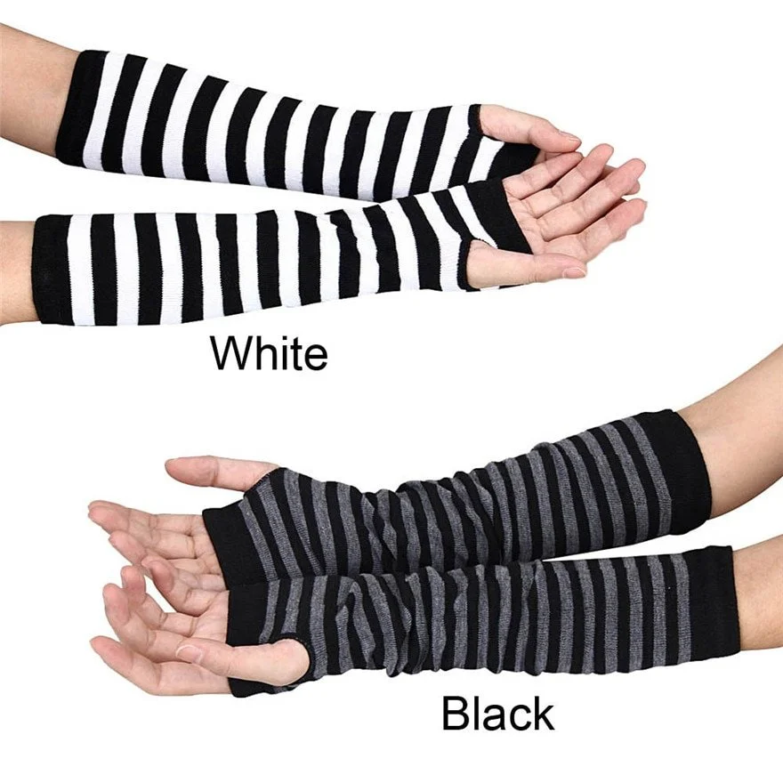 Warm Fingerless Knit Sleeves for Women