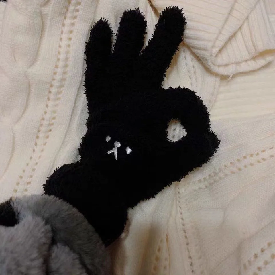 Warm Fleece Knit Gloves for Women