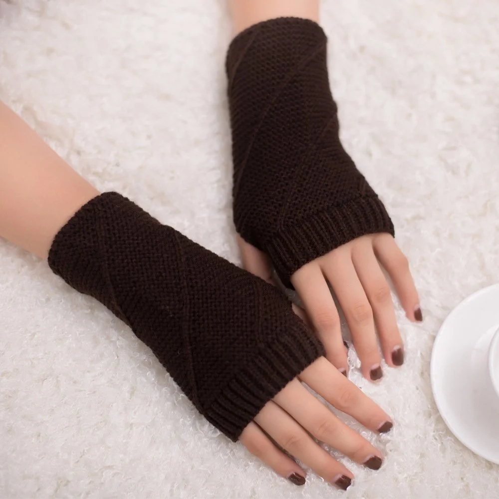 Warm Half Fingerless Gloves for Women - 10 Colors to Choose From