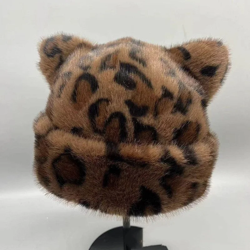 Warm Leopard Hat