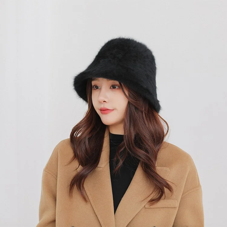 Warm Rabbit Hair Hats for Women
