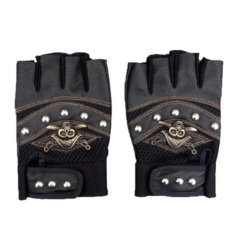 Warm Red Leather Gloves for Women